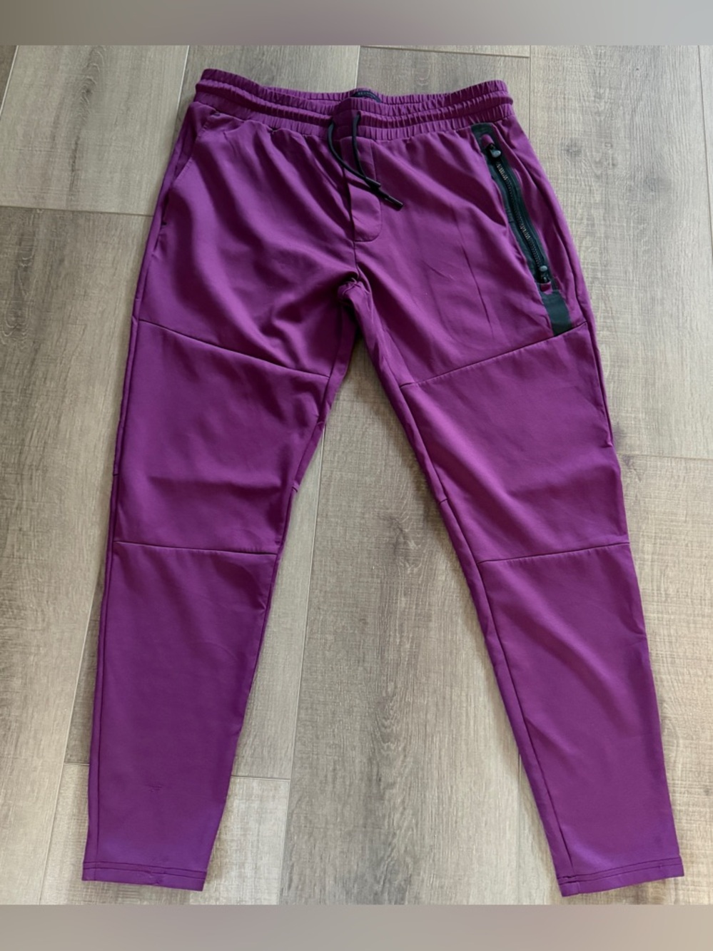 Greyson Men M Golf Jogger Athletic Stretch Sweatpants Gym Plum/Purple